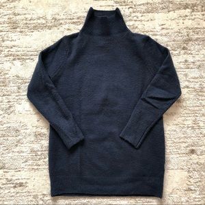 Navy Blue Turtleneck Sweater Large